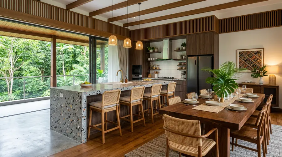 Full kitchen & dining